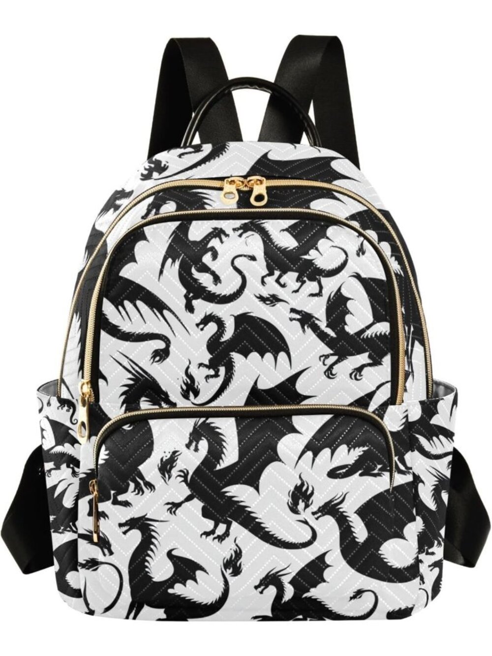Lightweight Dragon Mini Backpack Purse for Women | Small Daypack, 8.5L Capacity